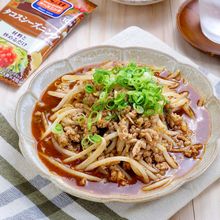 味付けはシーズニングで♪『もやしとひき肉のピリ辛そぼろあん』