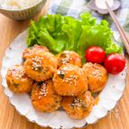 【豆腐でふわふわ♡大葉入り鶏つくね】