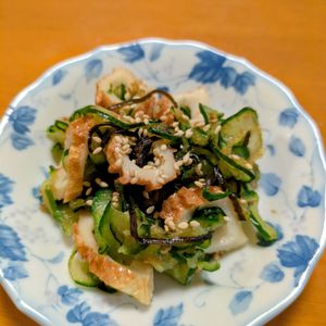 ゆきまる🐬🫧の作ってみた!投稿(【ちくわときゅうりのおかか和え】5分で美味しいスピード副菜◎)