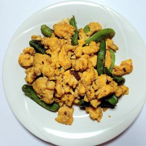 ふうかの作ってみた!投稿(『スナップえんどうと卵のオイスターソース炒め』)