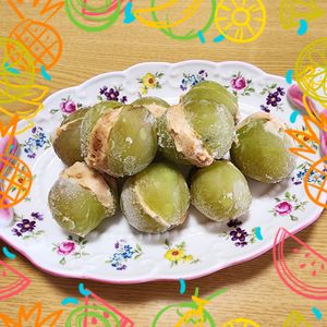 ナムディの作ってみた!投稿(シャインマスカットのひとくちチーズケーキアイス)