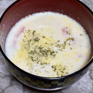 968467の作ってみた!投稿(具だくさん野菜とシーフードミックスで作るクラムチャウダー)