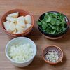 ポルトガル風 そら豆とコリアンダーのスープの工程2