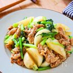 ワンパンで簡単！【豚こまとかぶの生姜焼き】ご飯が進む◎