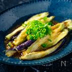 レンジで5分！とろとろなすの香味だれがけ
