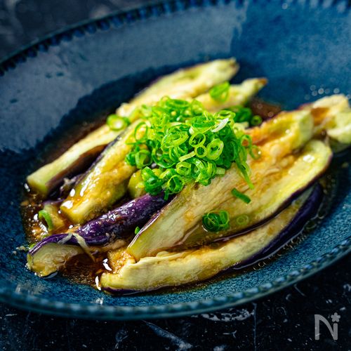 レンジで5分!とろとろなすの香味だれがけ
