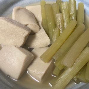 山子の作ってみた!投稿(ふきと高野豆腐の煮物)