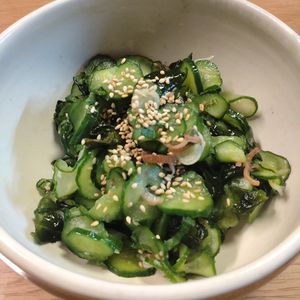 なべ円の作ってみた!投稿(【きゅうりとワカメの酢の物】もう味付けに迷わない！)