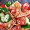 pinokoの作ってみた!投稿(トマトと胡瓜のキムチ和え)