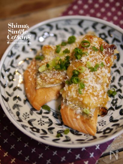 レンジとトースターで簡単【秋鮭の味噌タルタル焼き】