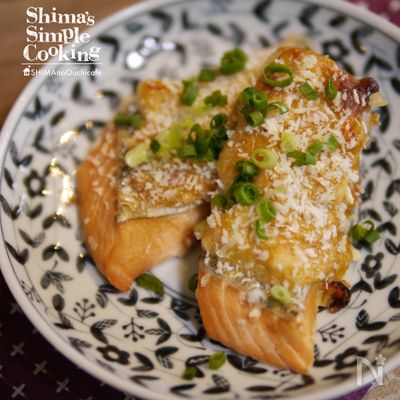 レンジとトースターで簡単【秋鮭の味噌タルタル焼き】