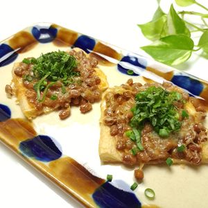 とのちゃまの作ってみた!投稿(サクサク♡『大葉がアクセント♪納豆チーズ♪』)