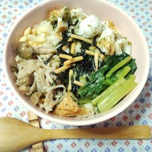 M＊Pの作ってみた!投稿(食べたらちくわの磯部揚げ茶づけ)
