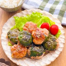 【豚こま肉で大葉つくね】豚こまで作るから満足度高め◎