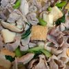 ゆりの作ってみた!投稿(厚揚げと豚バラとほうれん草の旨だれ中華炒め)