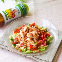 【レンジでしっとり】ささみと夏野菜のパワーサラダ