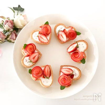 混ぜて♪冷やすだけ♡簡単♡レアチーズタルト