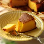 【かぼちゃバスクチーズケーキ】砂糖・小麦粉・生クリームなし