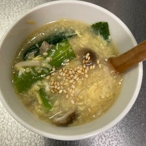 1261105の作ってみた!投稿(【小松菜と卵の中華スープ】パパッと1品♪栄養◎具沢山スープ♡)