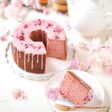 市販のアイスで、 鬼ラクな桜シフォンケーキ