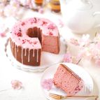 市販のアイスで、 鬼ラクな桜シフォンケーキ