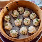 【米粉で海老蒸し団子】もちっとぷりっと、蒸し餃子風に！
