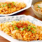【めんつゆで】和風豚キムチチャーハン
