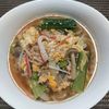 よっこの作ってみた!投稿(彩りきれいな♪『小松菜としめじと卵の中華風ごま醤油スープ』)