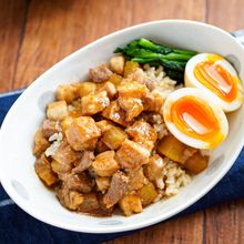 【豚肉と大根のルーロー飯 】無水で濃厚！しっかり味♬︎