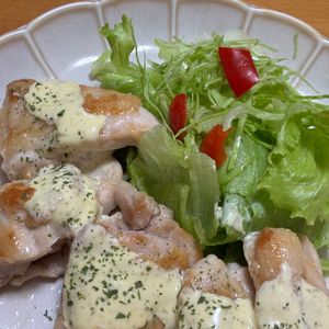 yukaの作ってみた!投稿(白だし照り焼き～柚子胡椒マヨソース～)