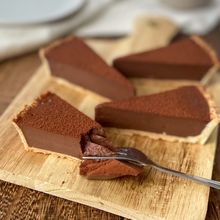 チョコなし？！チョコプリン風タルト【米粉タルト】