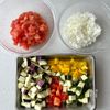 【夏野菜キーマカレー】5分の煮込み、水分は野菜のみの工程1