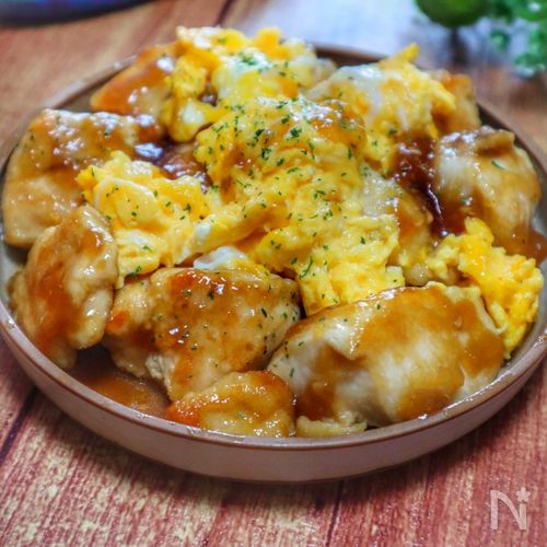 本当に鶏むね！？柔らかジューシー&ふんわり♡てりたまチキン