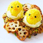 簡単かわいい！ひよこのきのこドライカレー