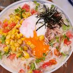 こんなに美味しくていいかしら🤭ツナマヨコーンサラダそうめん