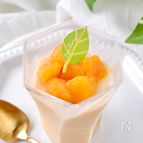 夏バテにも♪簡単！甘酒豆乳マンゴープリン【砂糖/生クリなし】