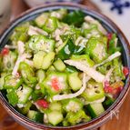 涼しくて甘酸っぱ～い夏の副菜から🎐ネバネバ夏野菜サラダ🥗