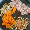 【豚肉とナッツの甘酢キンピラごぼう】超激ウマ！ご飯が進む♪の工程2