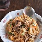 【ビビンバ風炊き込みご飯】がっつりこくうま！炊飯器で簡単！