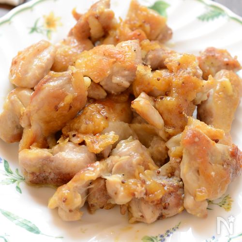 コク旨！【鶏もも肉のチーズマスタード炒め】絶品おつまみ☆