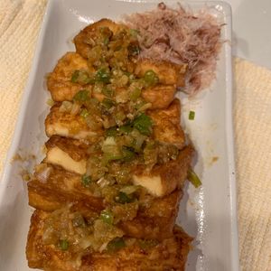 ぐ〜たら子の作ってみた!投稿(厚揚げのネギ味噌ステーキ)