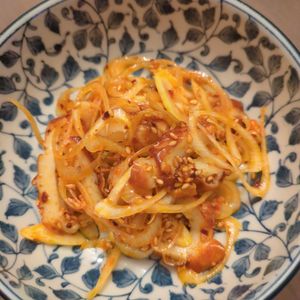 たりおの作ってみた!投稿(爆速３分おかず【ちくわとねぎのラー油和え】)