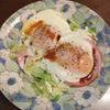 たりおの作ってみた!投稿(ほんのひと手間!千切りキャベツのハムエッグ)