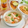 やわらかサケ団子のクリームシチュー【ほっと温まる】（介護食）