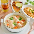 やわらかサケ団子のクリームシチュー【ほっと温まる】（介護食）