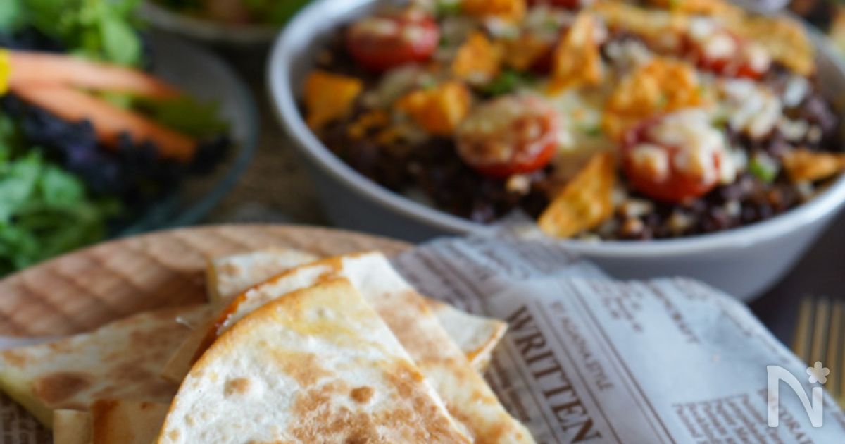  2分間のチーズケサディーヤのレシピ