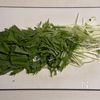 水菜とカニカマの簡単豆腐スープの工程1