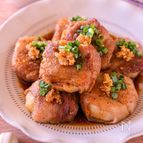 【こく旨だれの豚れんこん揚げ】シャキッとおいしい♡