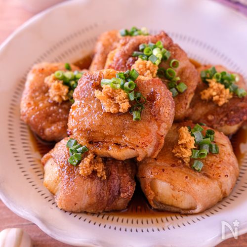 【こく旨だれの豚れんこん揚げ】シャキッとおいしい♡