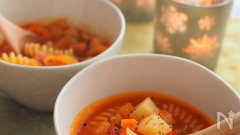 簡単 野菜ジュースで作るミネストローネ By 中井かな レシピサイト Nadia ナディア プロの料理家のおいしいレシピ